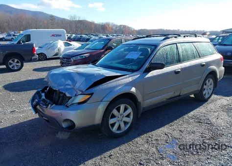 2008 Subaru Outback 2.5I/2.5I L.l. Bean Edition z USA, uszkodzony, nr VIN 4S4BP61CX87360360